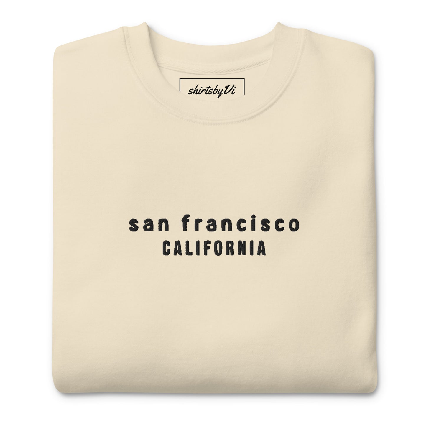 san francisco embroidered sweatshirt