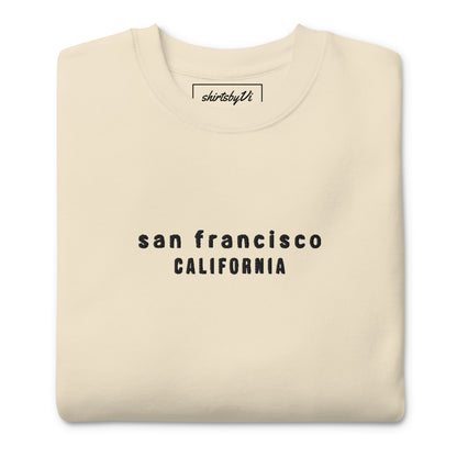 san francisco embroidered sweatshirt