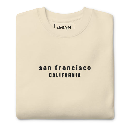 san francisco embroidered sweatshirt