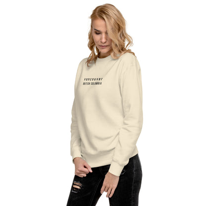 vancouver embroidered sweatshirt