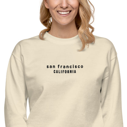 san francisco embroidered sweatshirt