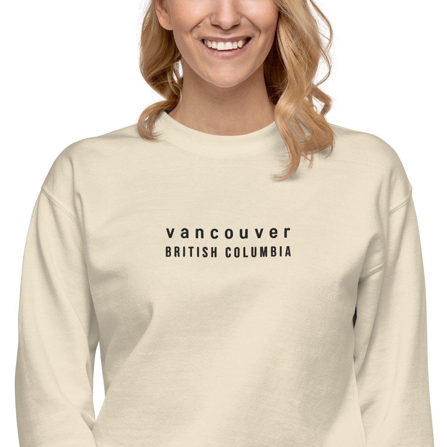 vancouver embroidered sweatshirt