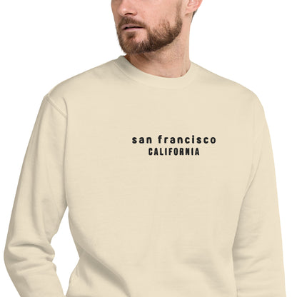 san francisco embroidered sweatshirt