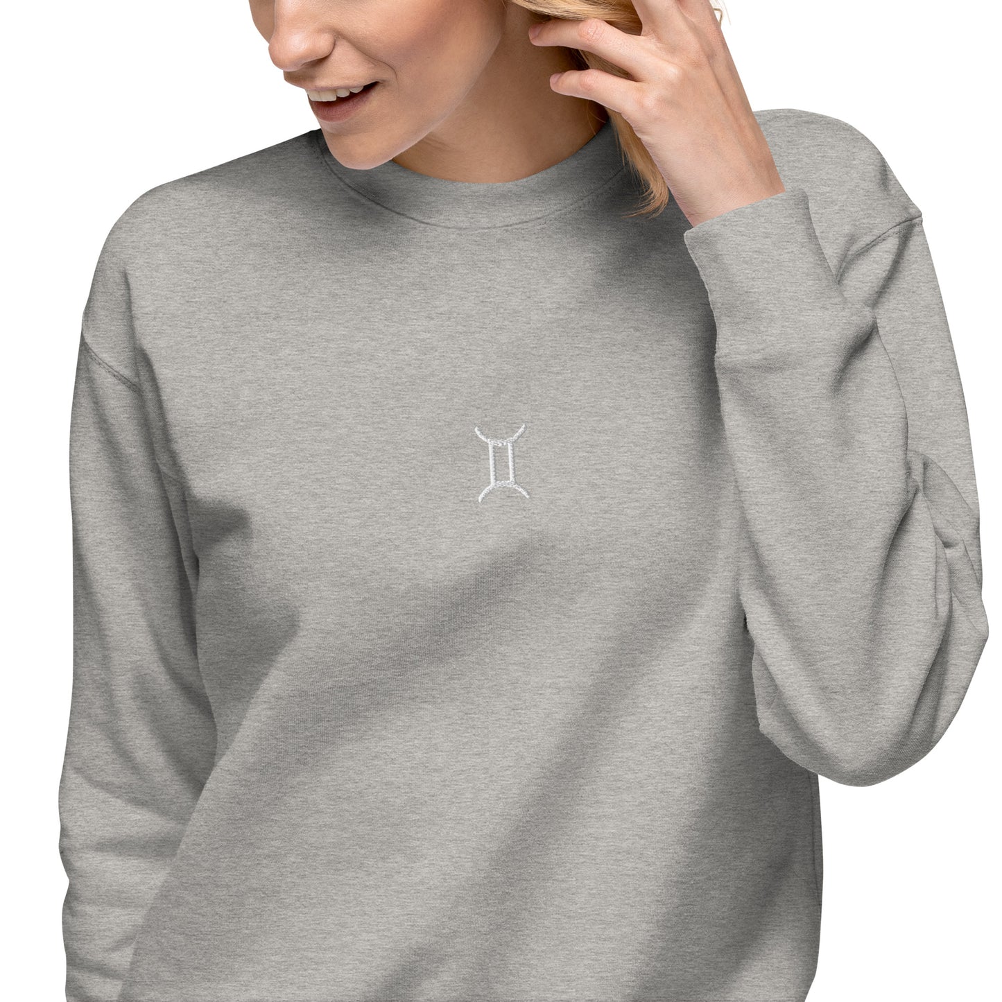 gemini embroidered sweater