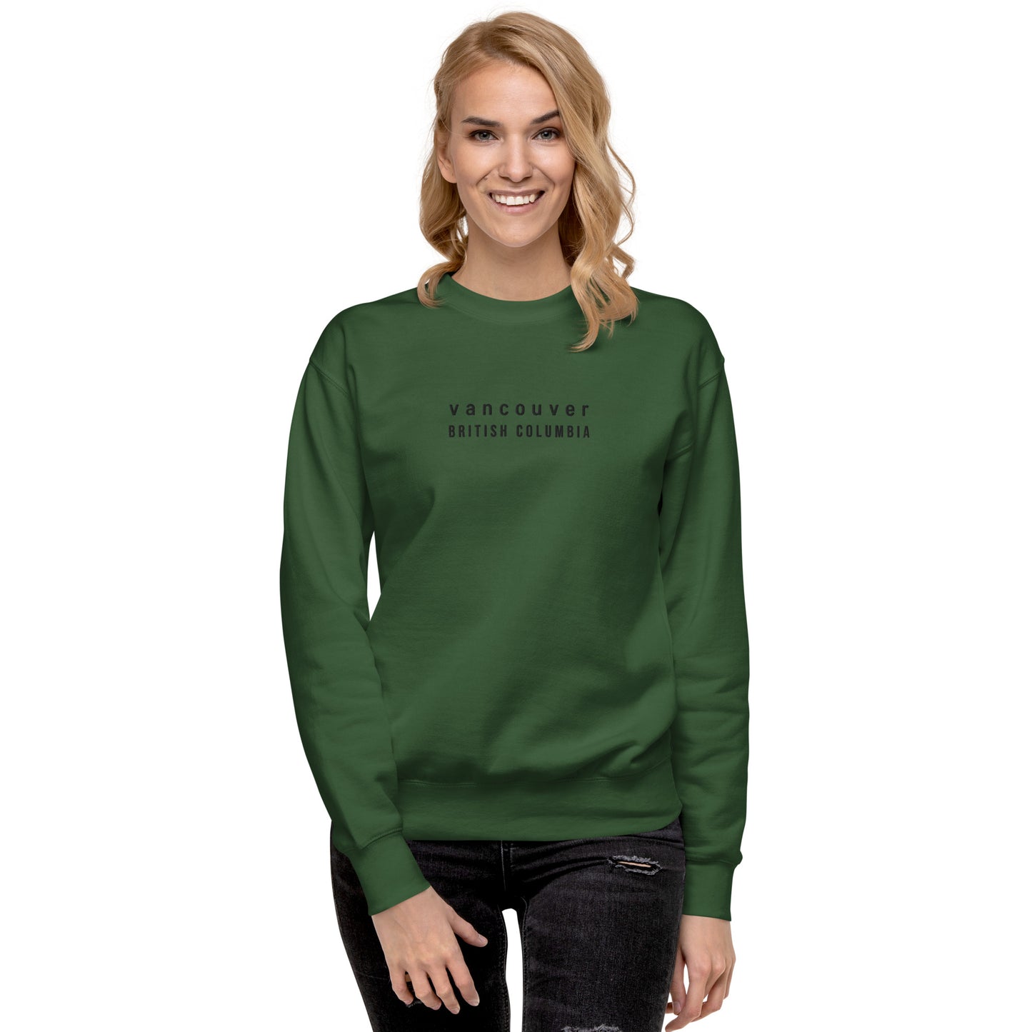 vancouver embroidered sweatshirt