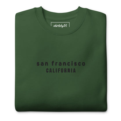 san francisco embroidered sweatshirt