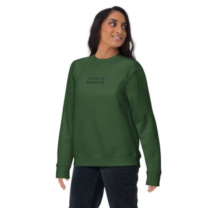 seattle embroidered sweatshirt