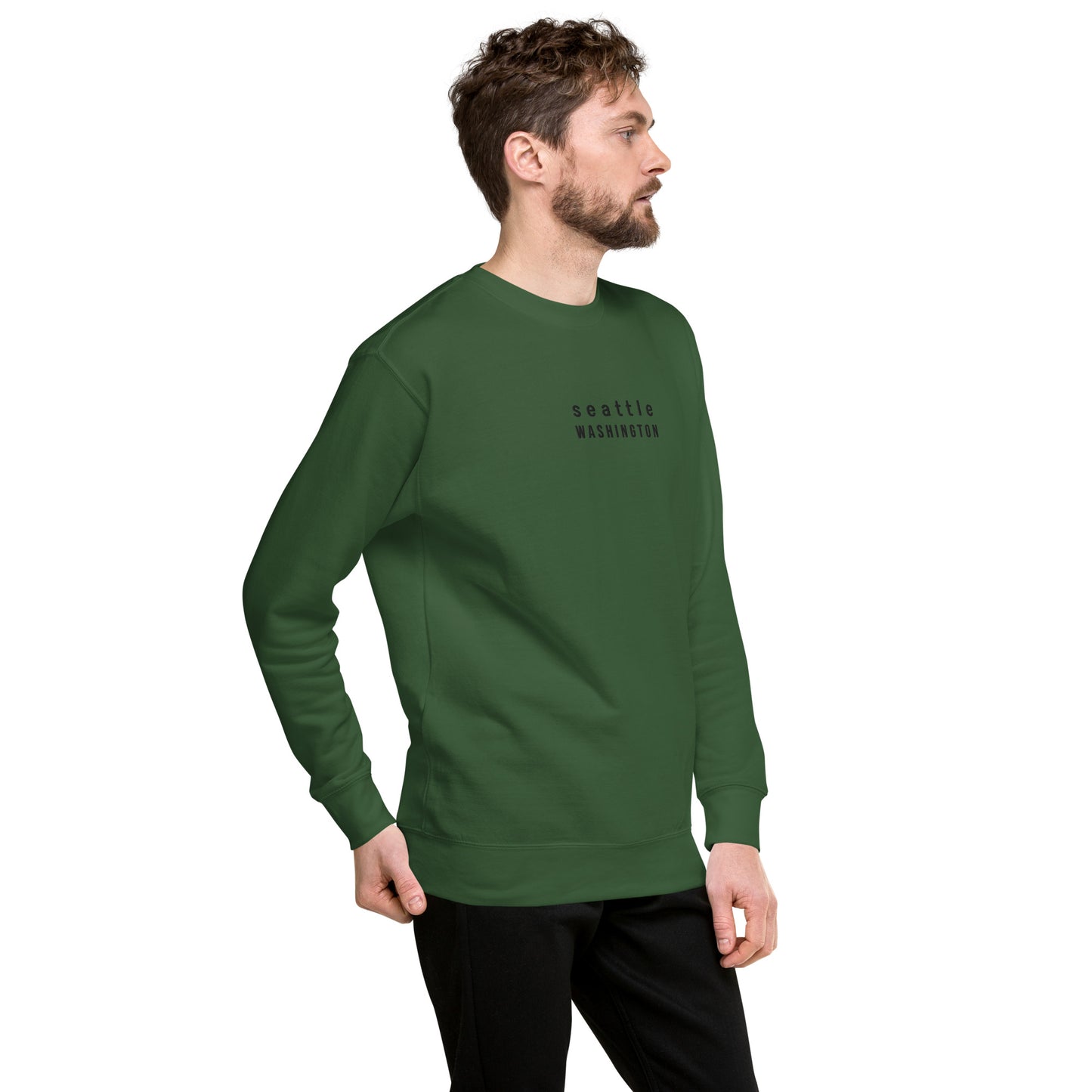 seattle embroidered sweatshirt