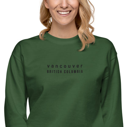 vancouver embroidered sweatshirt