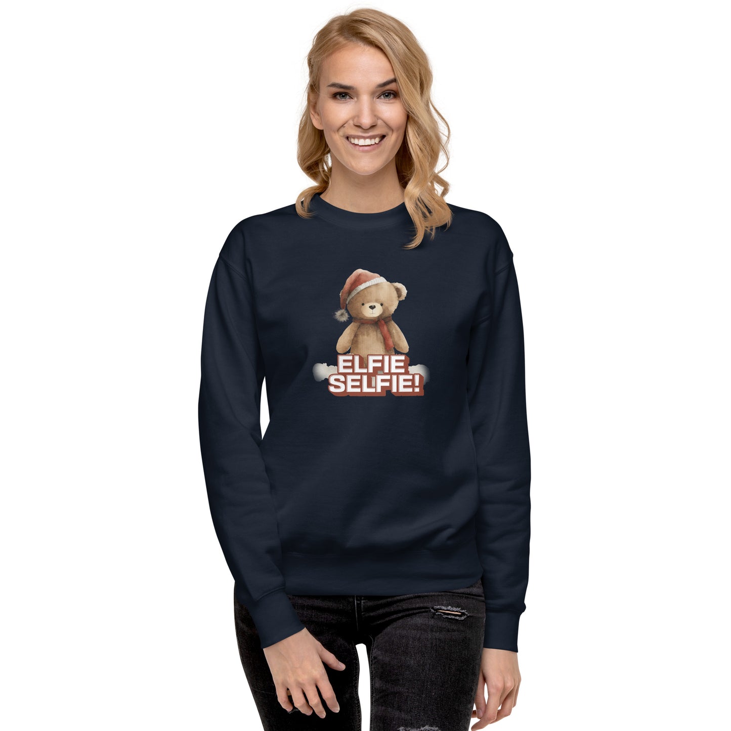 elfie selfie sweatshirt