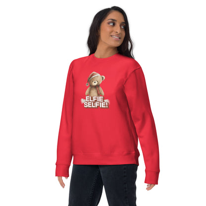 elfie selfie sweatshirt