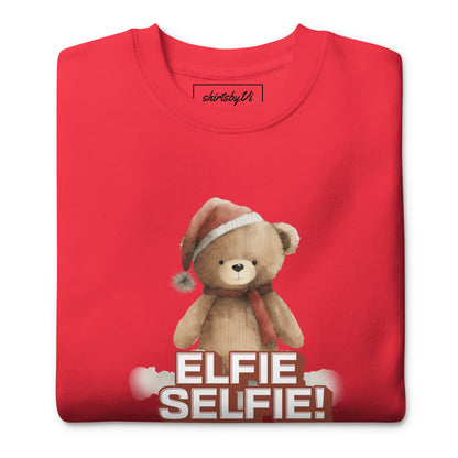 elfie selfie sweatshirt