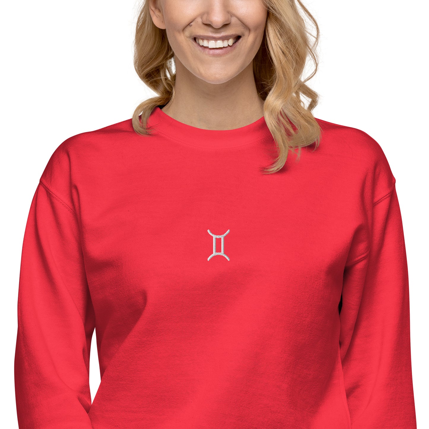 gemini embroidered sweater