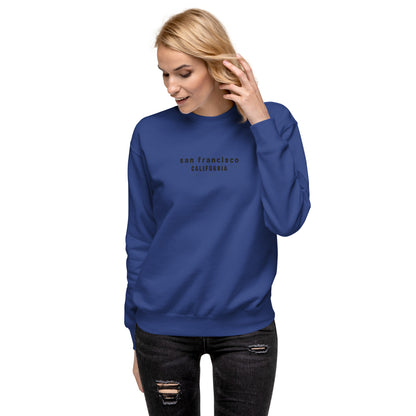 san francisco embroidered sweatshirt