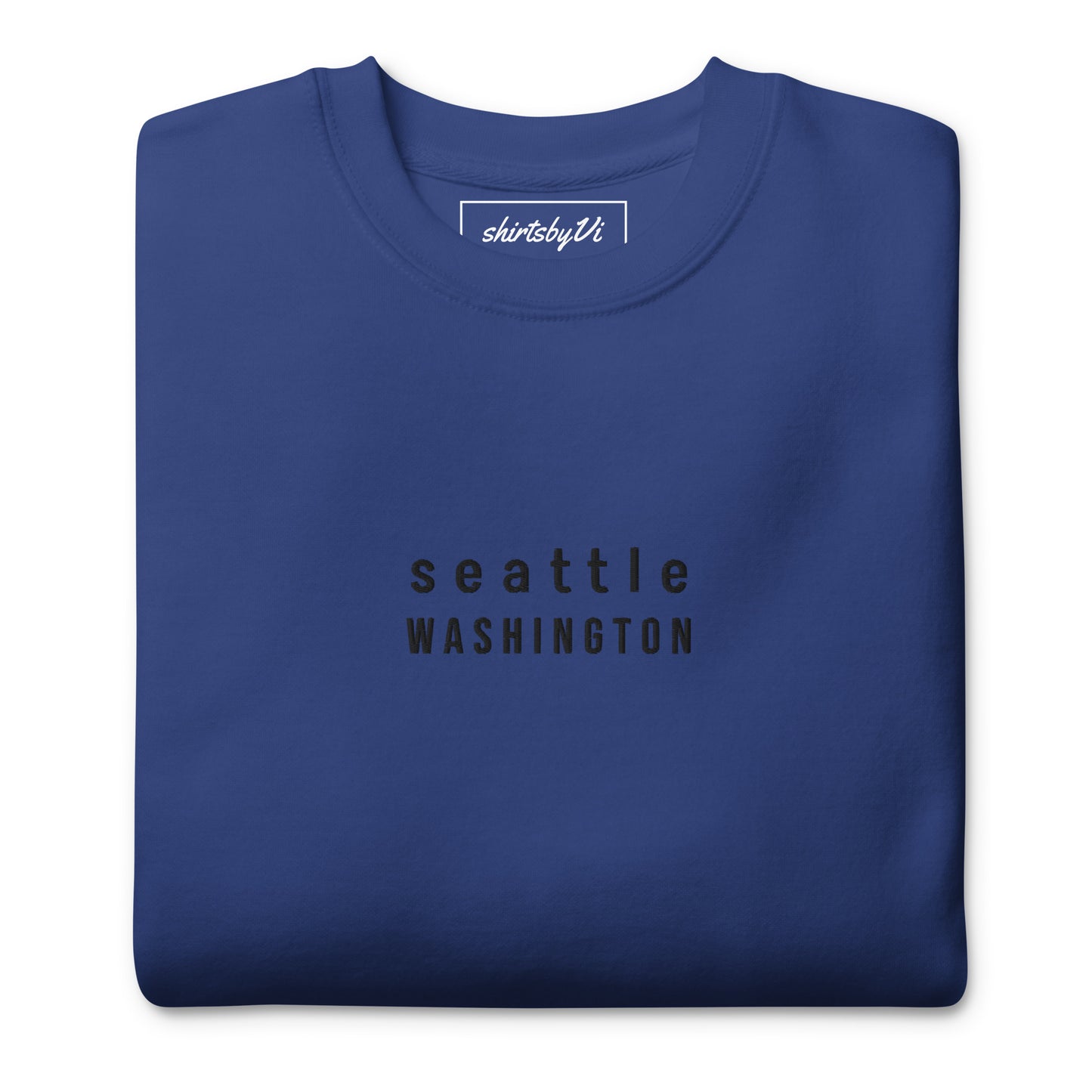 seattle embroidered sweatshirt