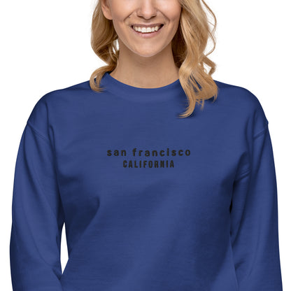 san francisco embroidered sweatshirt